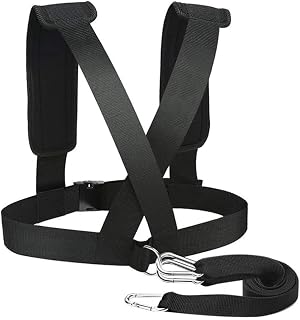 Pawnath Bandas de entrenamiento de resistencia, bandas de agilidad de velocidad, bandas de resistencia de cuerda de tracción, fácil de usar, color negro