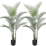 Melli Welli Artificial Palm Tree 5Feet Fake Palm Tree with 12 Trunks Perfect Faux Dypsis Lutescens P