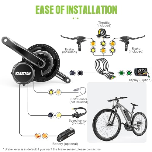 Kit Conversion Velo Electrique TSDZ-2B pour Supprimer l'Effort en Côte
