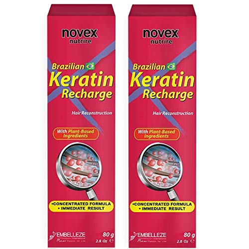 Novex Keratin Recharge Leave In Conditioner 2 pack/2.8oz Replenish Keratin Protein Instantly