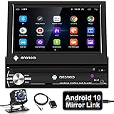 Radio Coche 1 Din con Navegación GPS: Este estéreo de coche de un solo din Android preinstalado con mapas fuera de línea en todo el mundo, puede usar la función GPS incluso cuando no tiene acceso a Internet. Después de conectar wifi / hotspot, admite navegación de mapas en línea. Y puede descargar sus aplicaciones favoritas Sygic, Waze, etc. de la tienda de aplicaciones