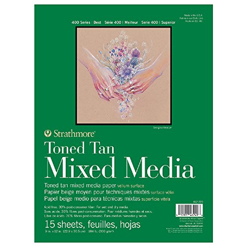 Strathmore Toned Mixed Media Paper Toned Tan 9X12-15 Sheets -62462209