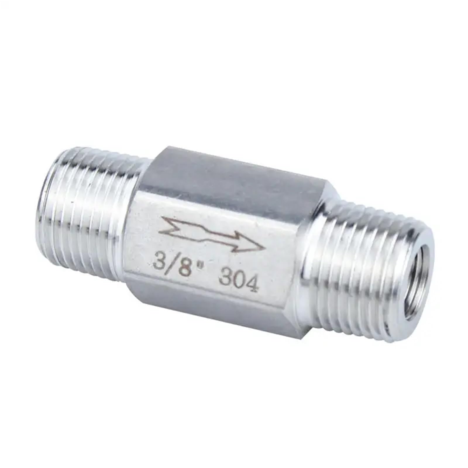 Clapet anti-retour mâle BSPT 1/2 pouce en acier inoxydable 304 de haute précision