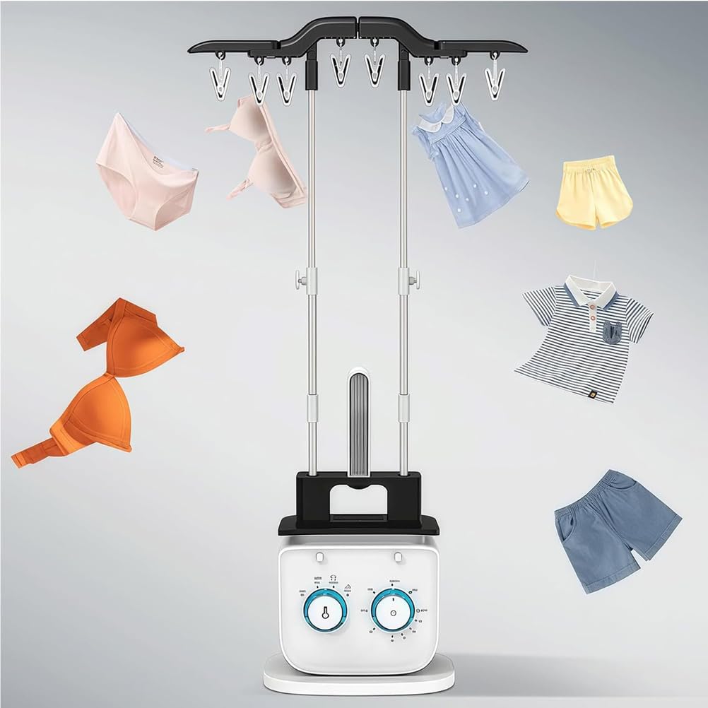Stiratrice A Vapore Professionale per Indumenti, Ferro da Stiro A Vapore da Viaggio per Indumenti, Macchina Stiracamicie Gonfiabile, Verticale, 1000W,Antipiega, per Casa E Ufficio