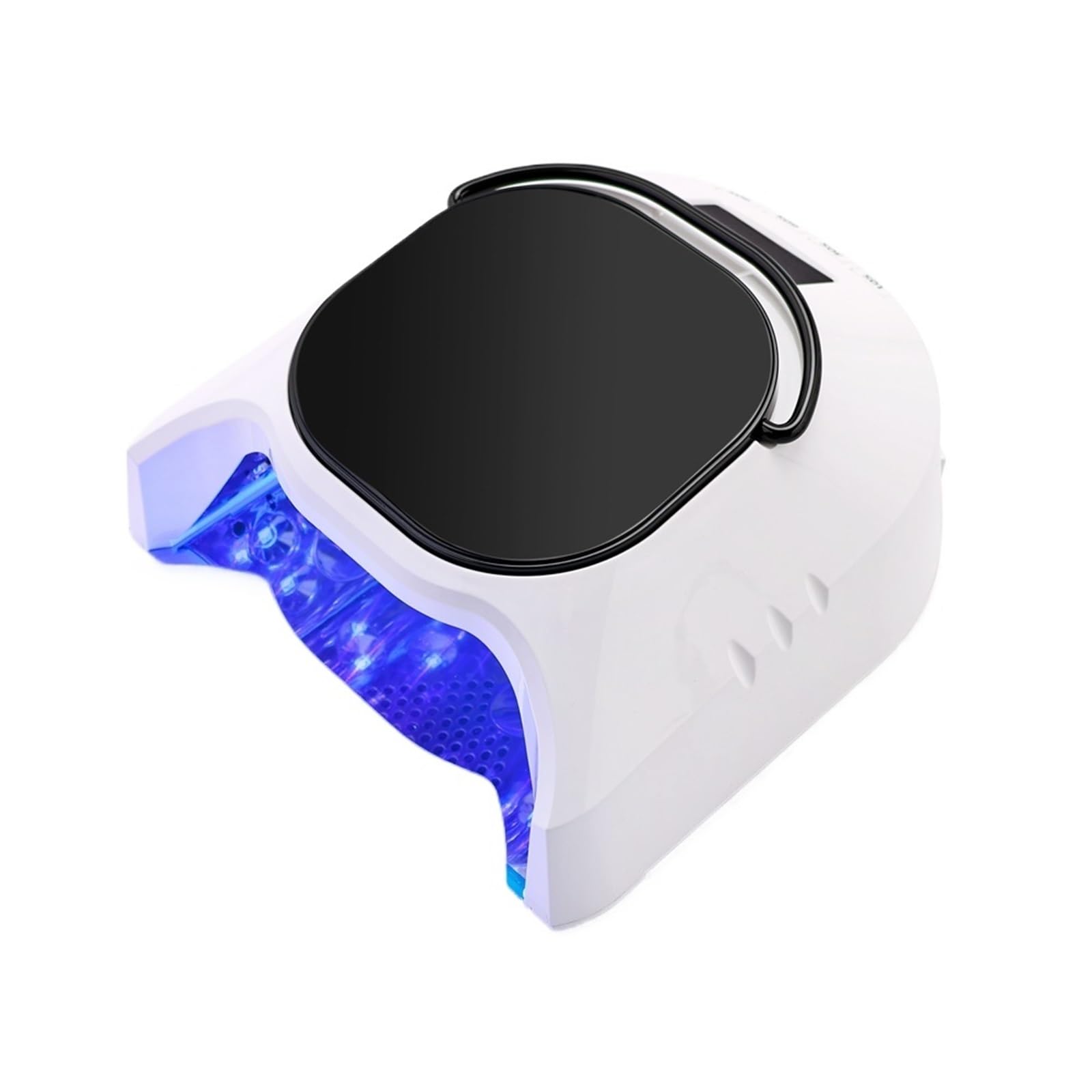 Lampe à ongles, Lampe UV LED 86 W haute puissance avec poignée en métal, sèche-ongles portable, 4 minuteries, séchage rapide(blanc)
