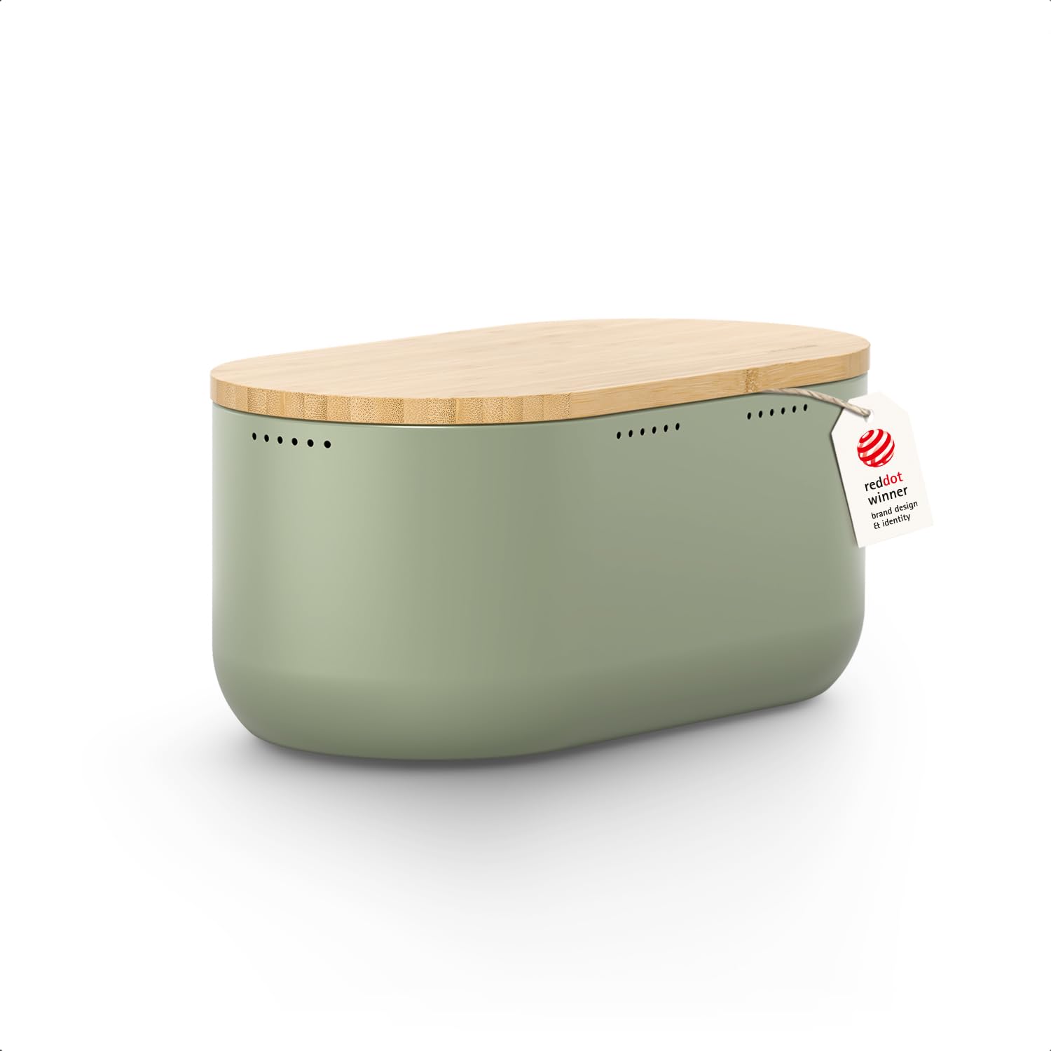 LARS NYSØM Stainless Steel Bread Box with Cutting Board - Bread Storage