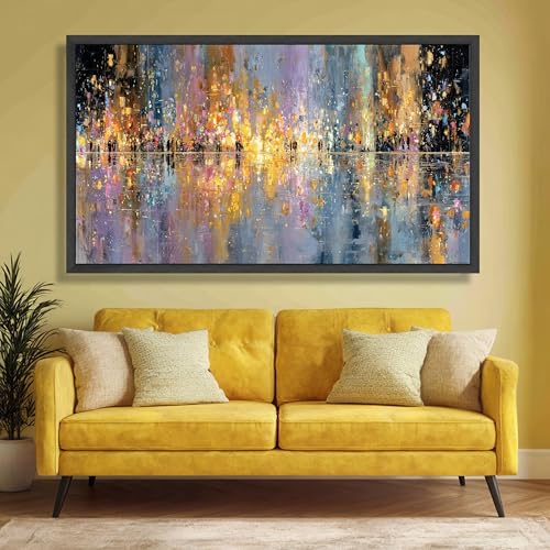 Reflets de la ligne d'horizon en tableau pour mur terne - 3