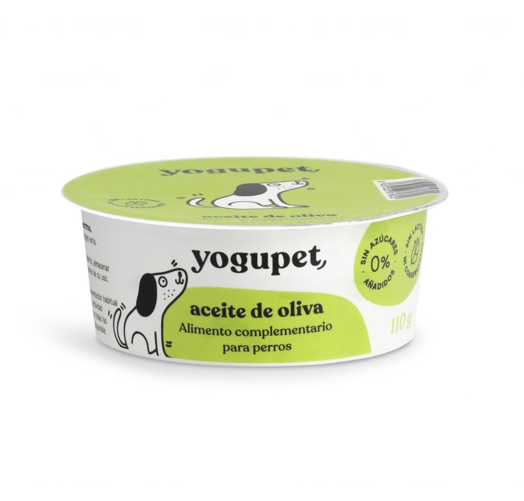 Yogupet Alimento Complementario para Perros Pack 12 x 110 Gr (4 Miel + 4 Chía + 4 Aceite De Oliva)