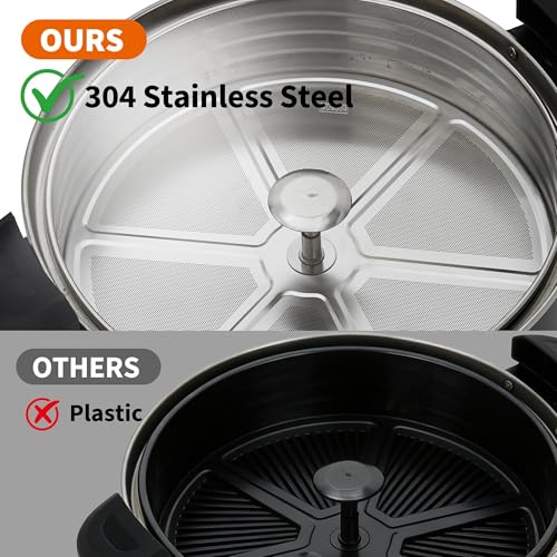 Image of 16 L /110 Cups Coffee Urn, Commerical Coffee Maker Hot Water Urn, Large Percolator Pot Dispenser With Double-Wall Stainless Steel, Quick Brew, Stays Hot for Tea & Beverage at Events & Catering(Black)
