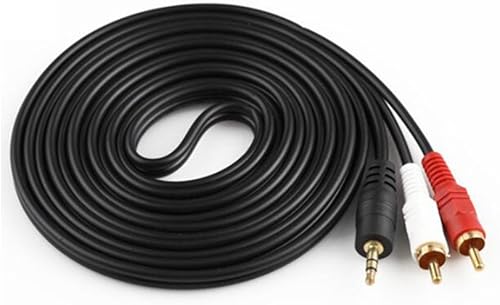 Miniatura 1 de DTOL Cable de extensión de audio y video macho de 0.138 in RCA macho de extensión de 0.138 in a cable RCA de 15 pies