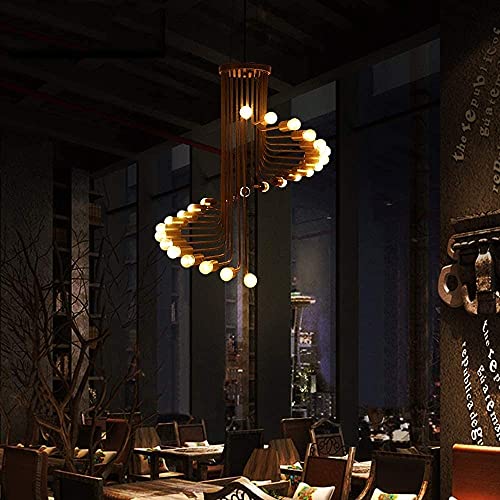 Lustre industriel de luxe E27 avec finition de style rural - 4