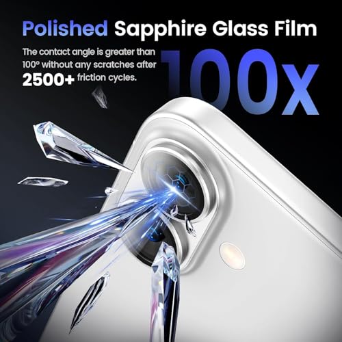 Image of Camera Lens Protector Tempered Glass for iPhone 17 - Alloy Metal Cover with Tempered Glass - Scratch Resistant, Easy Installation