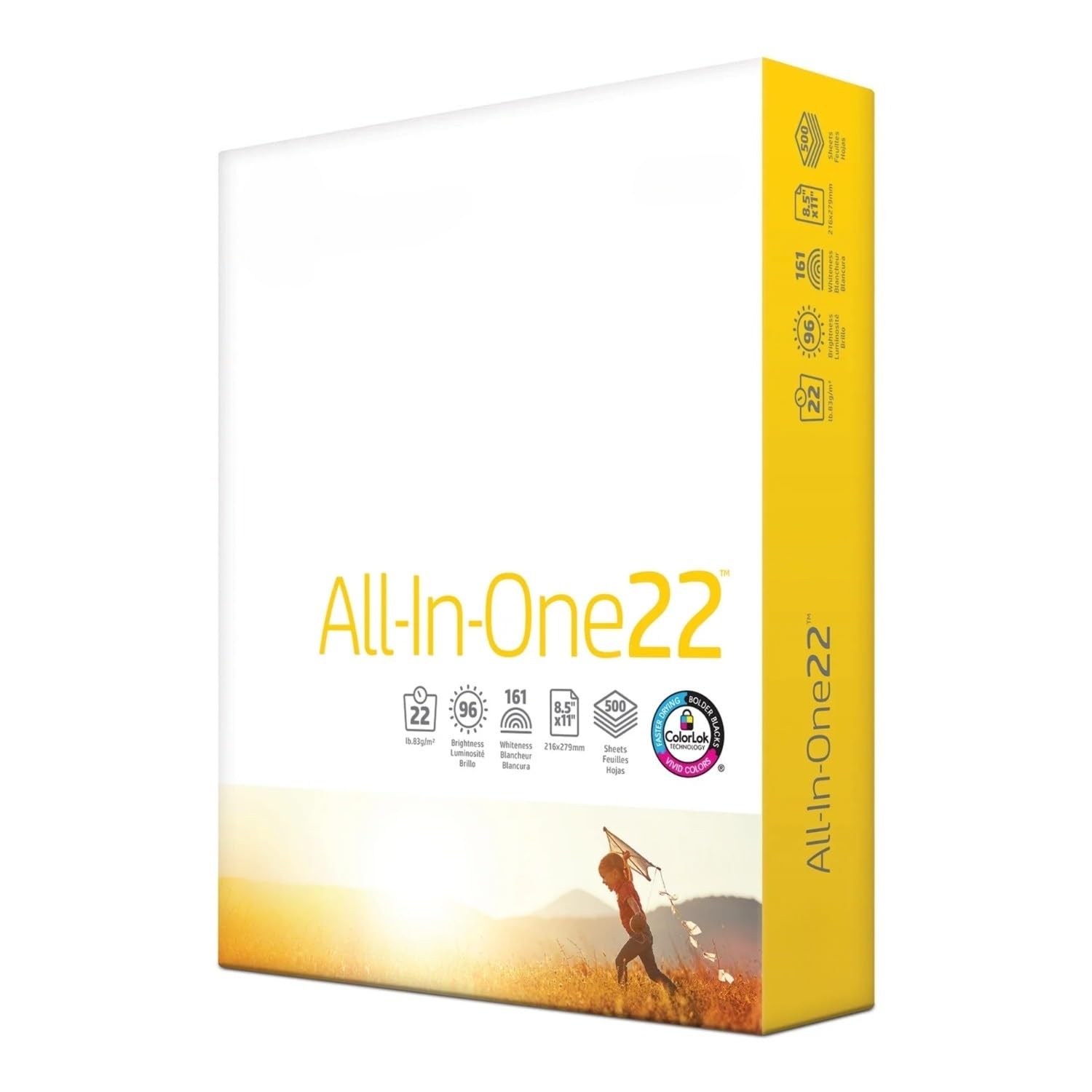 All-in-One22, 22lb, 8.5 x 11, White, 500 Sheets