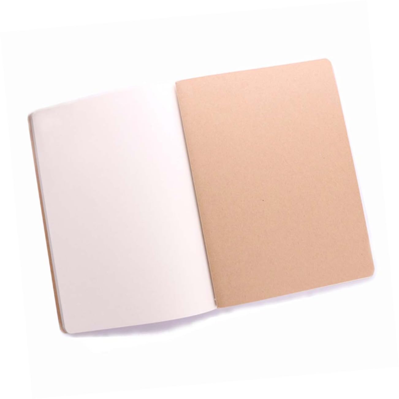Quaderno Bianco A6 in Carta Kraft, 18 Pezzi, per Scrivere e Disegnare | Circa 30 Pagine, Interno senza Righe, Diario da Viaggio e Scrittura Creativa