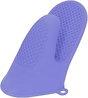 Vista 9 de Cyrank 2 pares de mini guantes de horno, guantes de silicona para horno de cocina, resistentes al calor y al deslizamiento, manoplas de horno