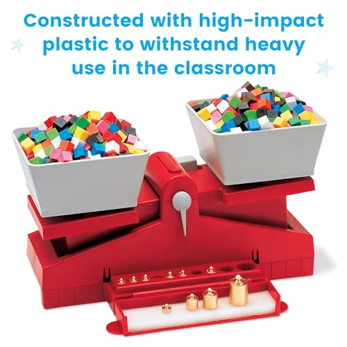hand2mind Precision School Balance Weighted Balance, School Weight Scale for Kids, Balance Scale for Classroom, Primary Balance Scale, Math Manipulatives Middle School, Student Math Balance by hand2mind - Image 4