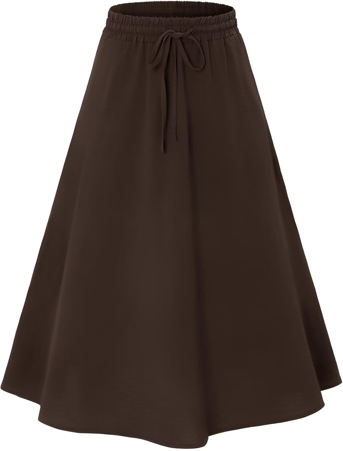 Angerella Womens Skirt Midi High Waist A-Line Casual Floral Print Trendy Bohemia Work Elegant with Pockets - Image 4