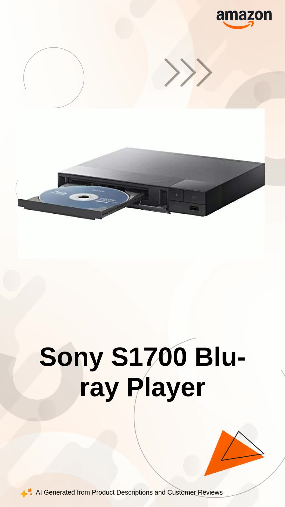 Sony S1700 Multi System All Region CodeFree Blu Ray Disc DVD