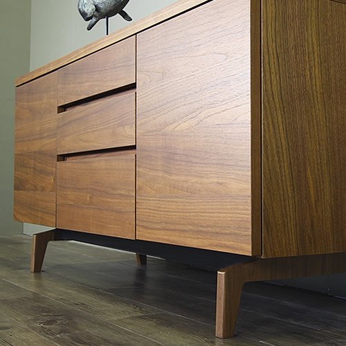 Amazon.co.jp: 国産 サイドボード キャビネット 木製 ウォールナット