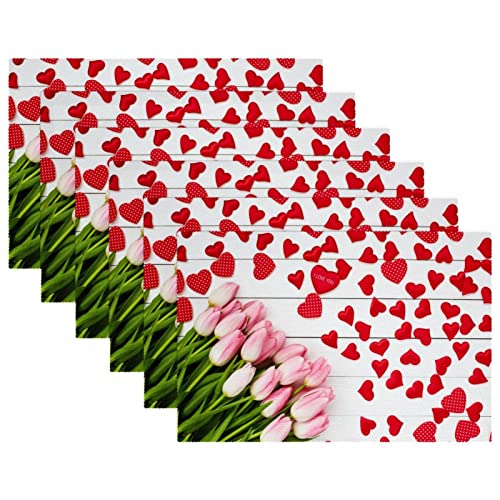 Sets de table design tulipes résistants à la chaleur x6 - 6