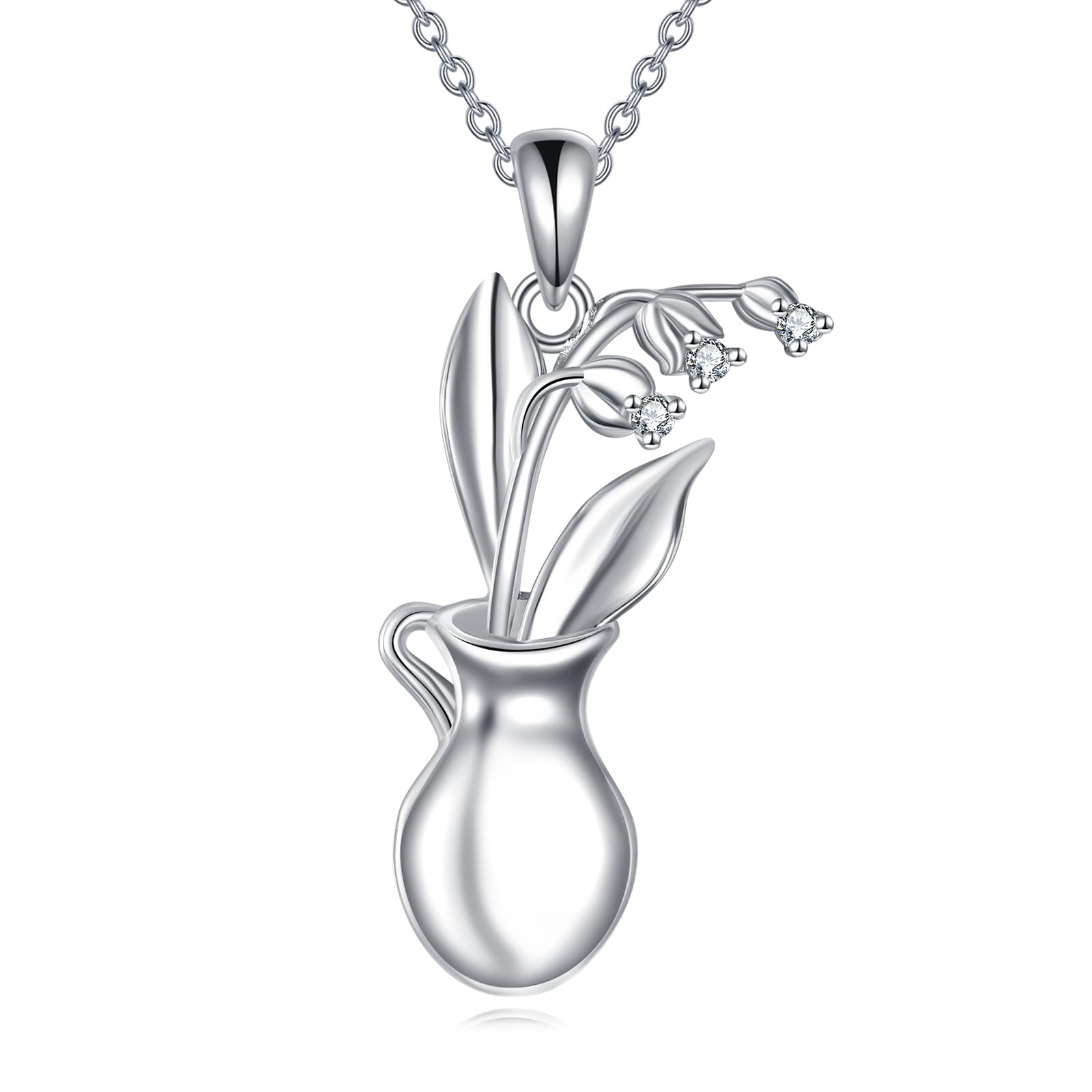 Collier fleur de naissance en argent sterling 925 VONALA - 7