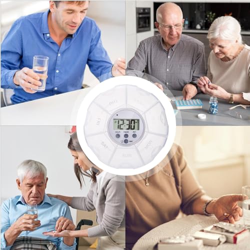 Distributeur automatique de médicaments à 7 compartiments et pilulier programmable - 5