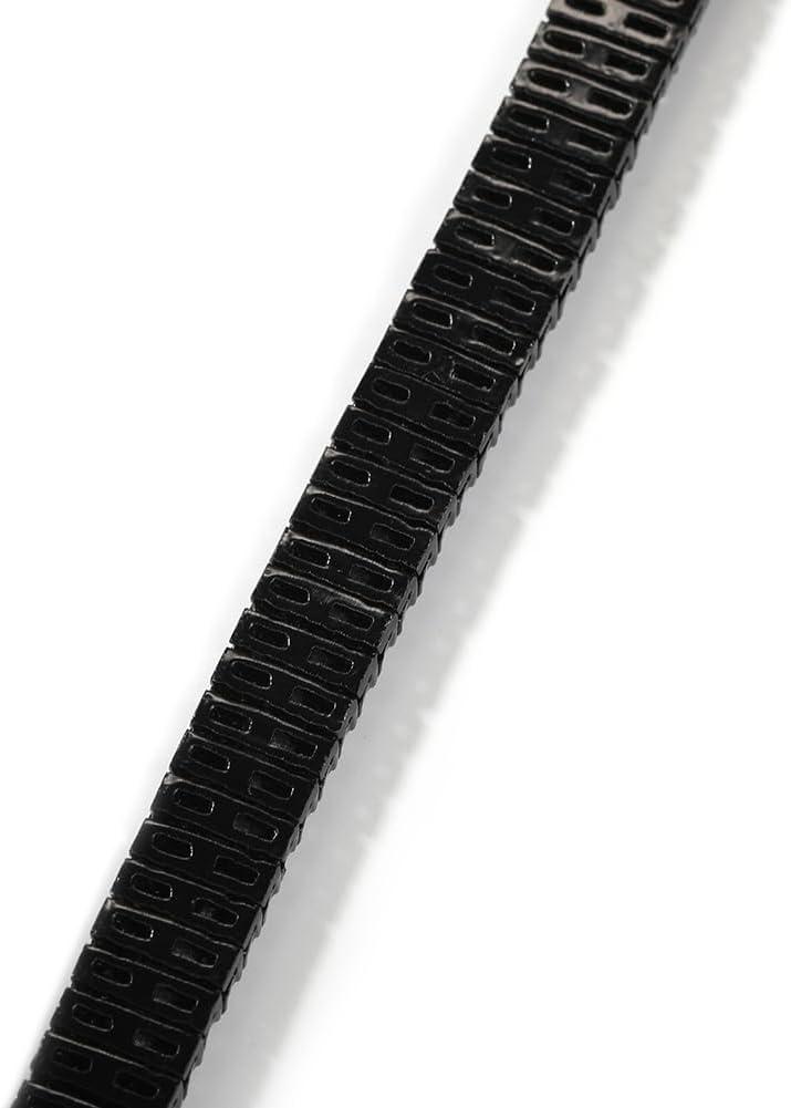 8-Inch 3-row Iced Out Rhinestone Black Tennis Chain Men's Women's Bling Hip Hop Bracelet