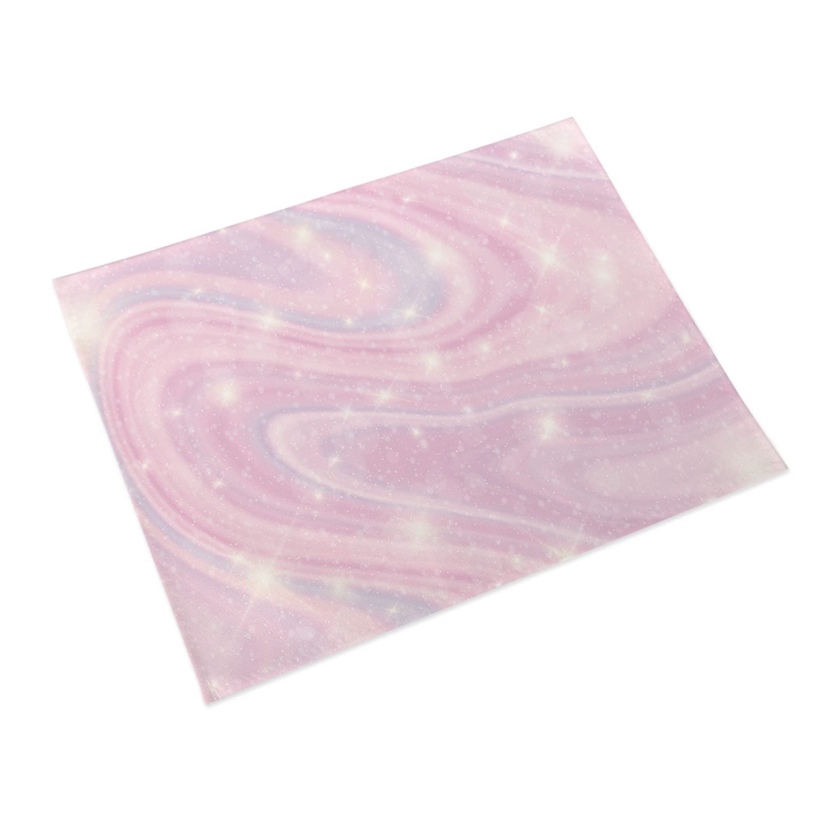 Manteles Individuales Pastel Mármol Elegante Mantel Individual Algodón y Lino Lavable Salvamanteles Individuales Resistente al Calor Bajoplatos Individuales Mesa Tapetes para Mesa 30x45cm 6 Pcs