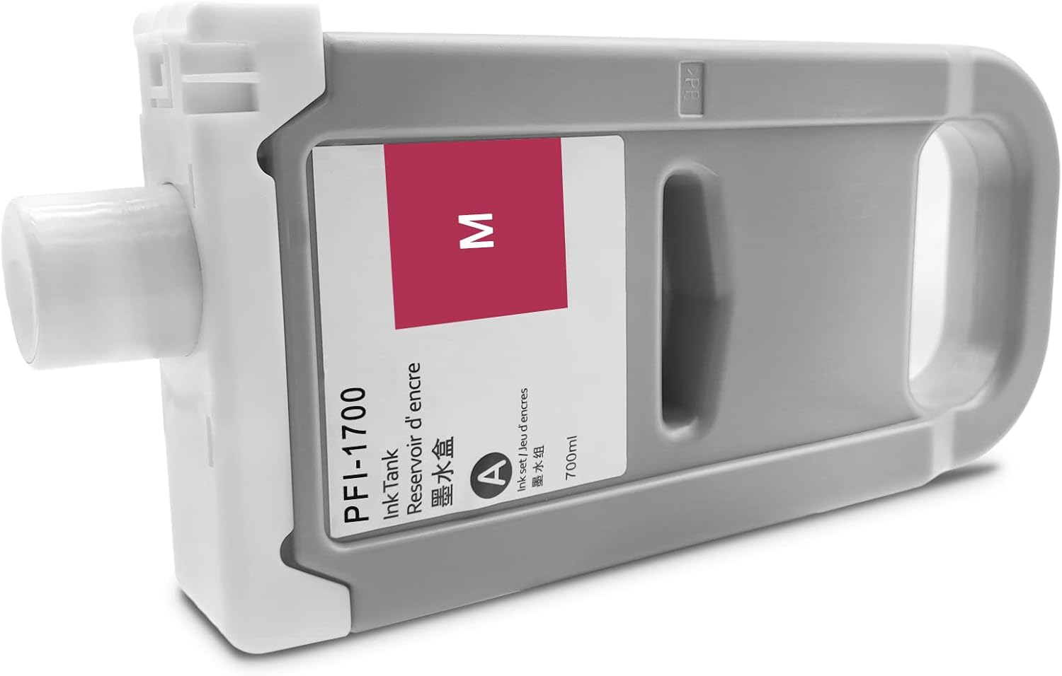 PFI-1700M Ink Cartridge Pigment Set PFI-1700 Ink Tank Replacement for Canon imagePROGRAF PRO-2000 PRO-2100 PRO-4000s PRO-4100 PRO-4100S PRO-6000s PRO-6100 PRO-6100s (1-Pack, Magenta)