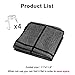 homyfort Over the Door Shoe Organizer, Hanging Shoe Rack Storage Holder with 24 Large Pockets for Closet Door, Men Women Kids Shoes, Cruise (Black)