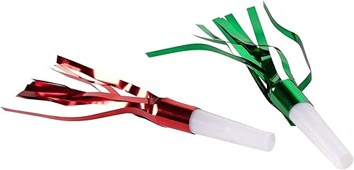 Miniatura 9 de Juvale Hacedores de ruido y cuernos para fiestas, cuernos y sopladores de fiesta a granel, fabricantes de ruido de flecos de oropel para niños,