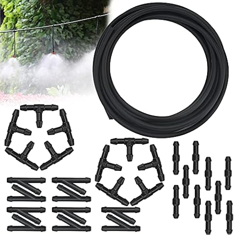 YAANBUNB Car Windshield Washer Hose Kit 5M Universal Windscreen Wiper Hose Rubber Washer Fluid Hose Windshield Washer Pipe with 30 Pcs Hose Connectors Y I T Type to Connect Car Water Pump and Nozzles Cover