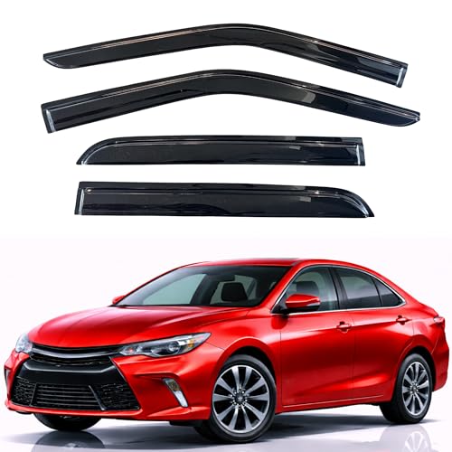 Image of KPY Rain Guards Fit for 2012-2017 Toyota Camry, Out-Channel Window Visors Vent Wind Deflectors 4PC, Car Accessories for 12-17 Camry