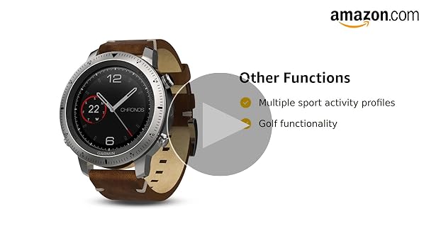 Amazon.com: Garmin Fenix Chronos, Steel with Vintage Leather