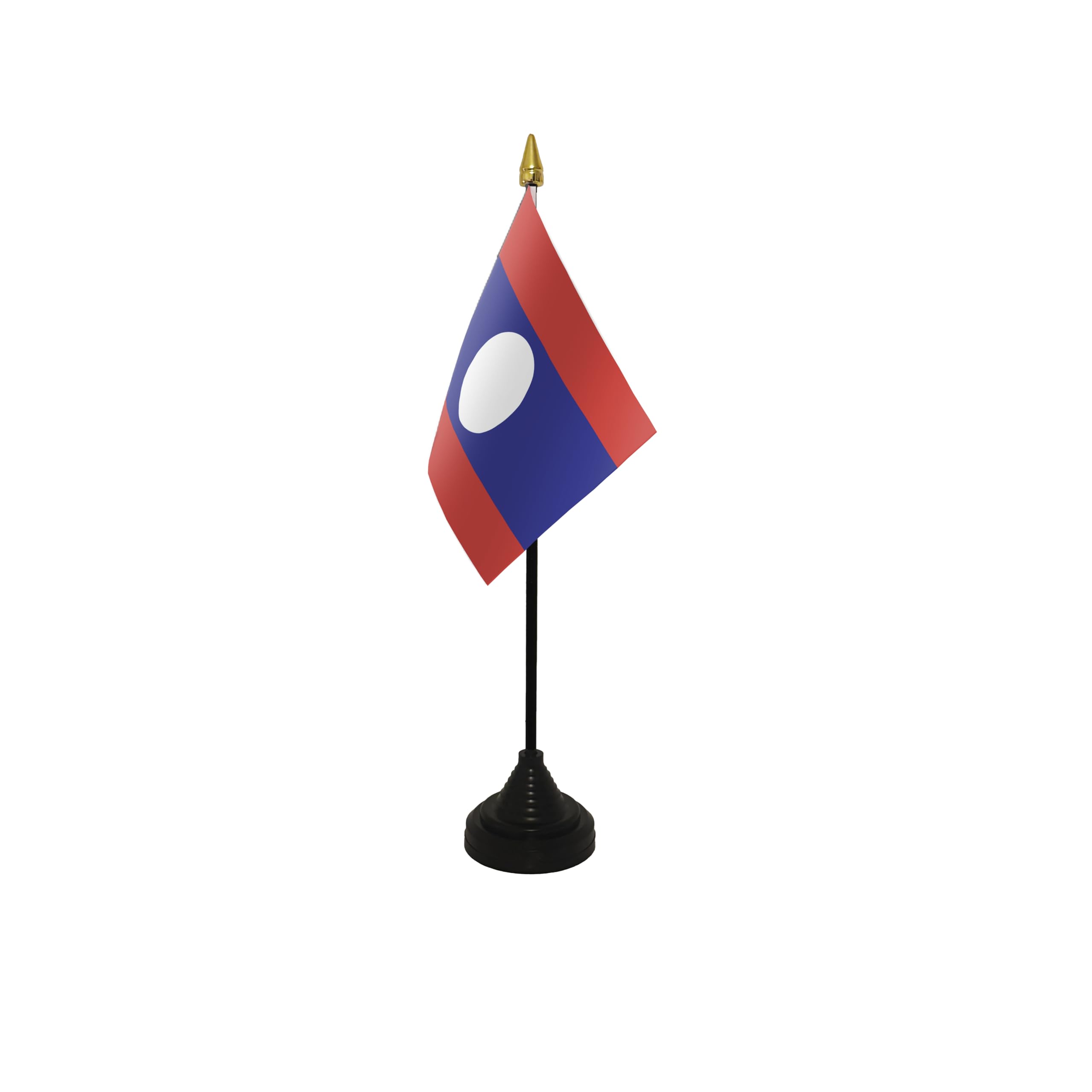 Flagtex Laos Small Table Flag With Black Base
