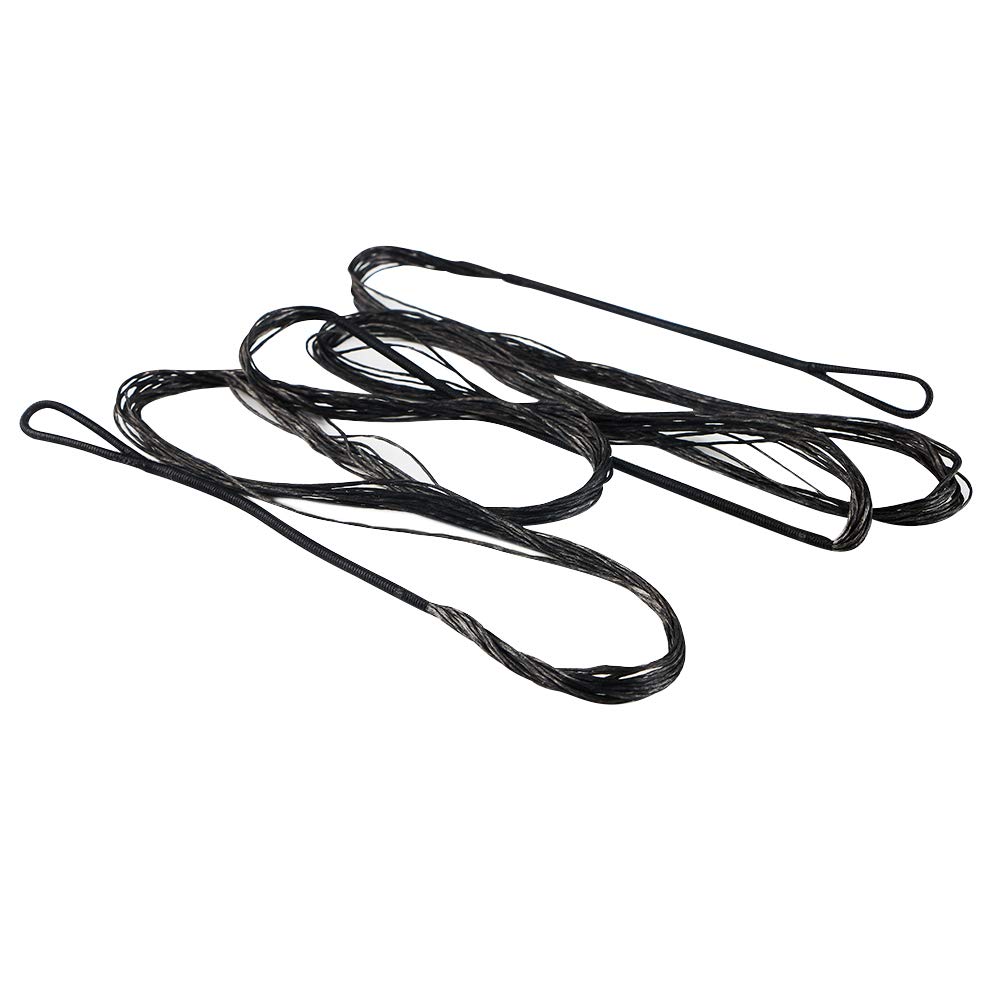 Corda Per Arco Huntingdoor In Dacron 14 Strand | Per Archi Ricurvi Tradizionali | Lunghezza 48-62 Pollici Nero - Foto 8