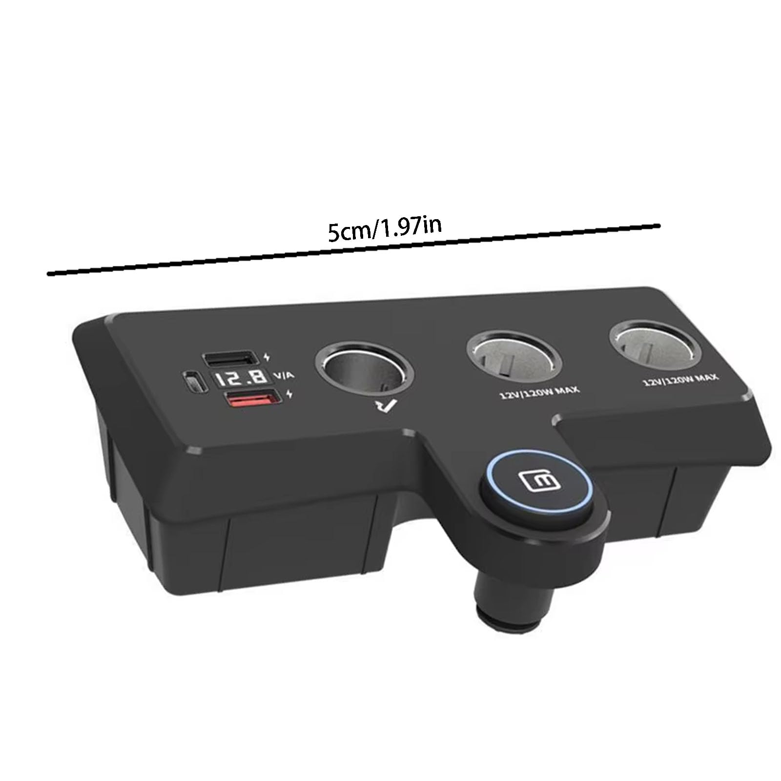 Autoladegeräte Schwarzer Kfz Ladeadapter mit USB A