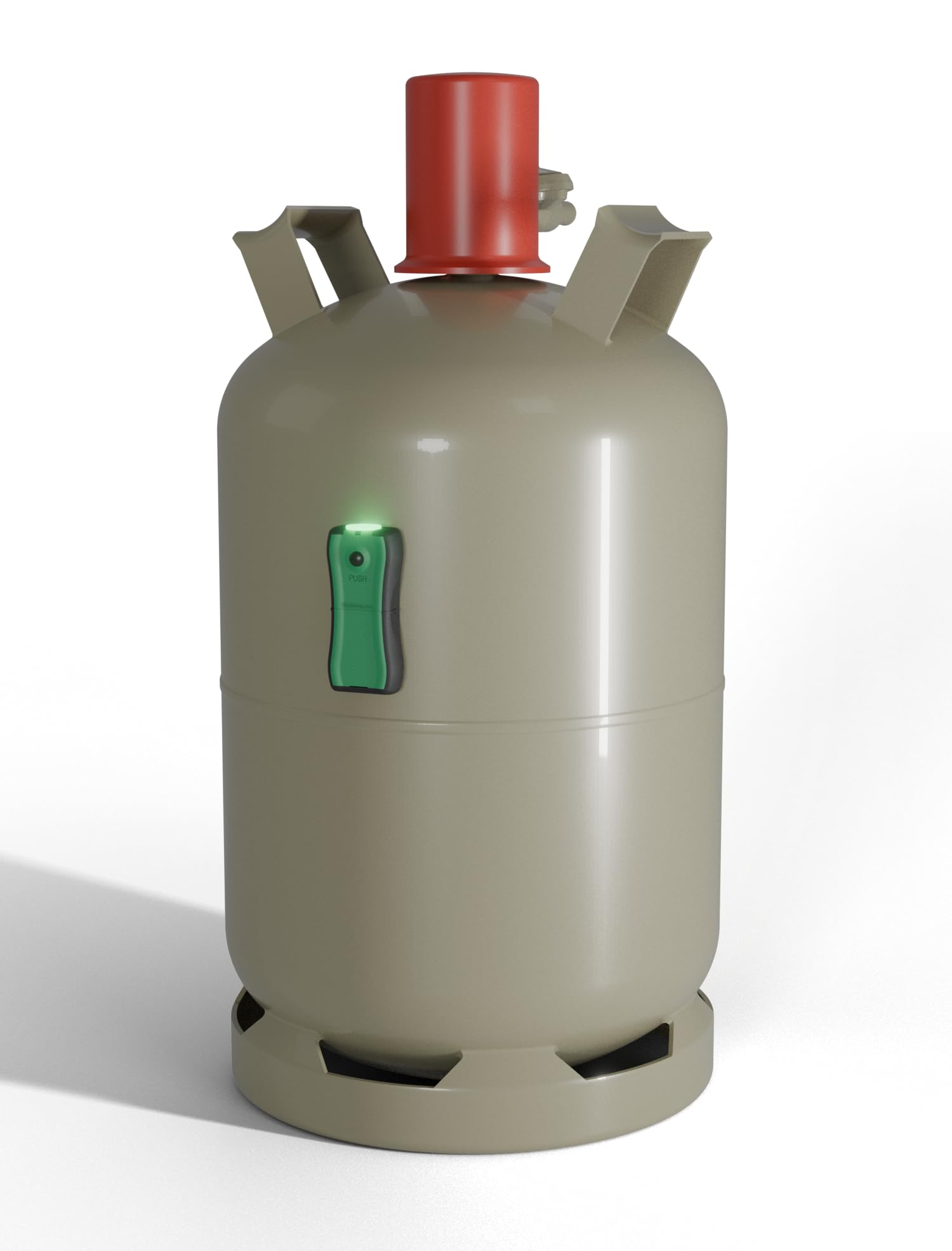 grün/schwarz Gasfüllstandsmessgerät für Gasflaschen mit Ultraschallsensor GL-3001-28
