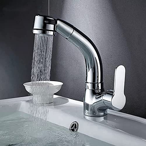 Mélangeur d'évier en laiton massif style cascade élégante pour salle de bain