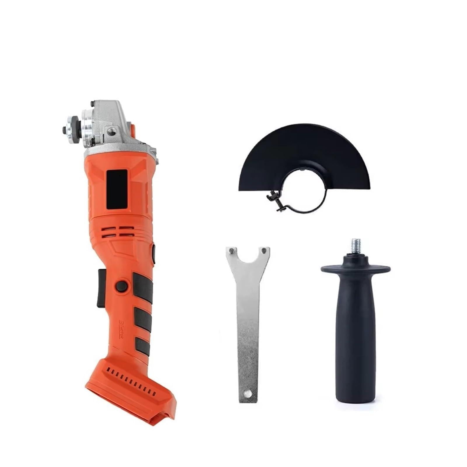 LNHHG 21V Brushless Cordless Angle Grinder 9000RPM Cutting Tool for Metal Wood(AB86 no battery)