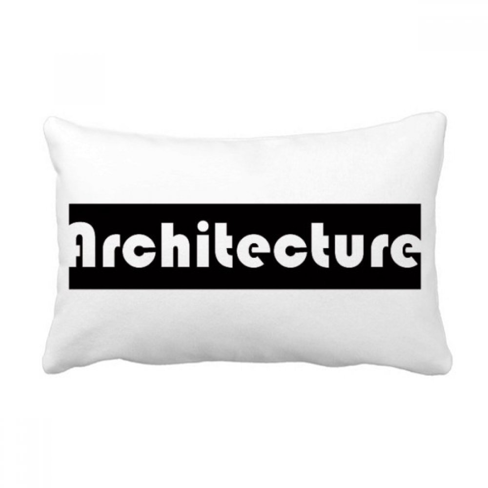 Coussin lombaire architecture noire 40x60 cm multicolore pour canapé