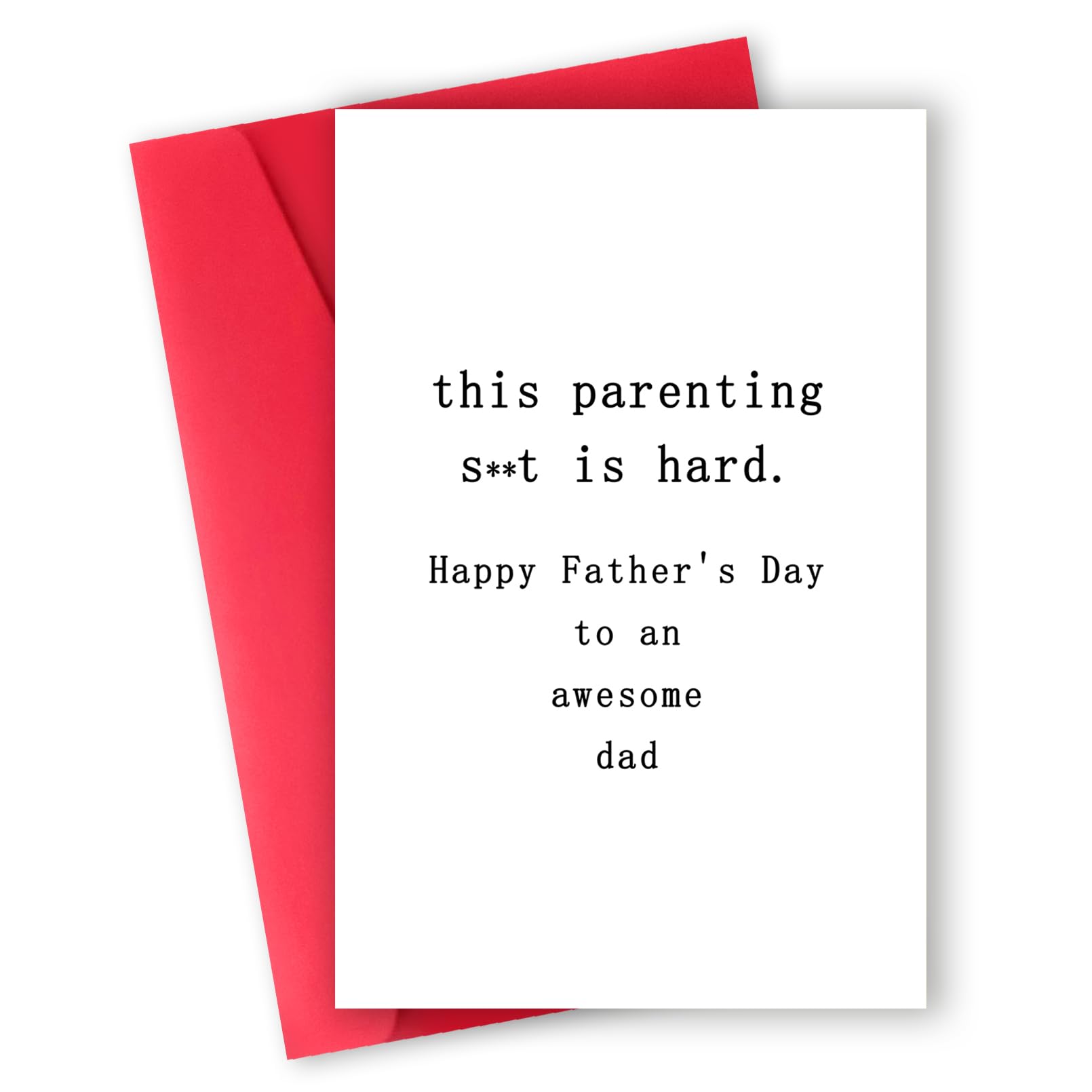 ATTLVV Funny Fathers Day Card,Humorous Father's Day Card Gifts from Son Daughter Family,Happy Father's Day Gift for Dad Father