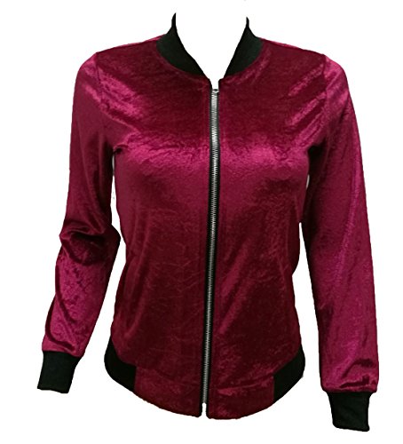 YALI Chaqueta Sexy de Ajuste Entallado para Mujer en Color Negro