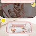 TODEFULL Baby Bassinet Bedside Sleeper, 2 in 1 Folding Portable Newborn Bedside Sleeper, All-Sided Mesh Infant Travel Crib for Toddlers, 6 Adjustable Height, Comfy Mattress, Pink