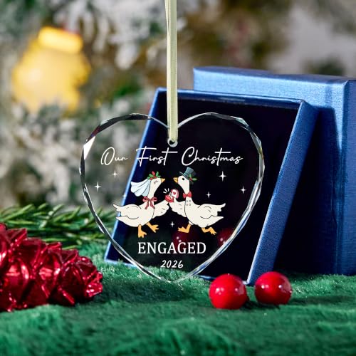 Image of Engagement Gifts for Couples,Engaged Ornament 2026,First Christmas Engaged