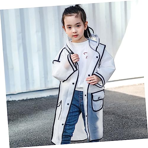 VALICLUD 1 Peça Capa De Chuva Transparente De Uma Peça Ponchos Para Crianças Meninos Capa De Chuva C