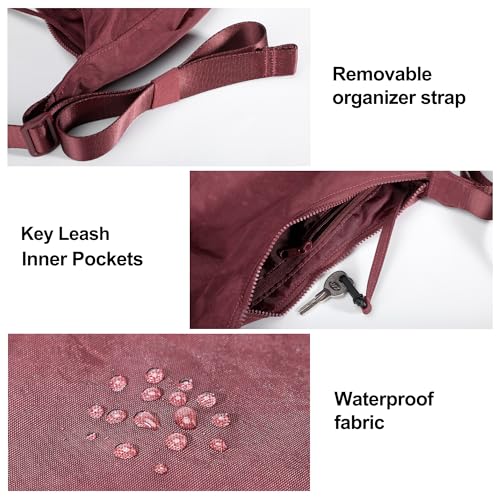 Image of Medium Nylon Crossbody Crescent Bag: Slouchy Style Shoulder Casual with Adjustable Strap
