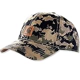 Carhartt Men's Canvas Cap, Dark Khaki Digi Camo, One Size
