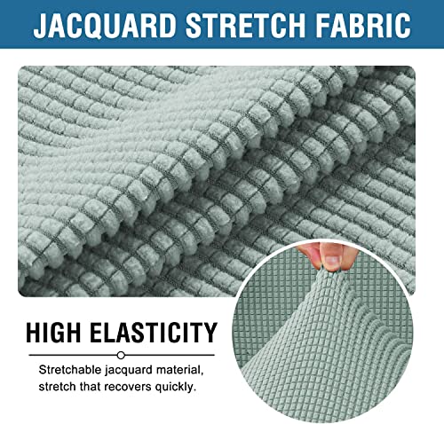 Funda elástica jacquard de silla orejera lavable protector para muebles salón D 4
