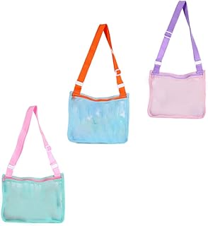ibasenice 3pcs Beach Bag Travel Bag Kids Tote Bags Travel Accessories Outside Kids Toys Beach Shell Bags Mesh Bag for Sand Toys Kid Toys Multi-Function Beach Bag Multi-Function Toy Bag Child